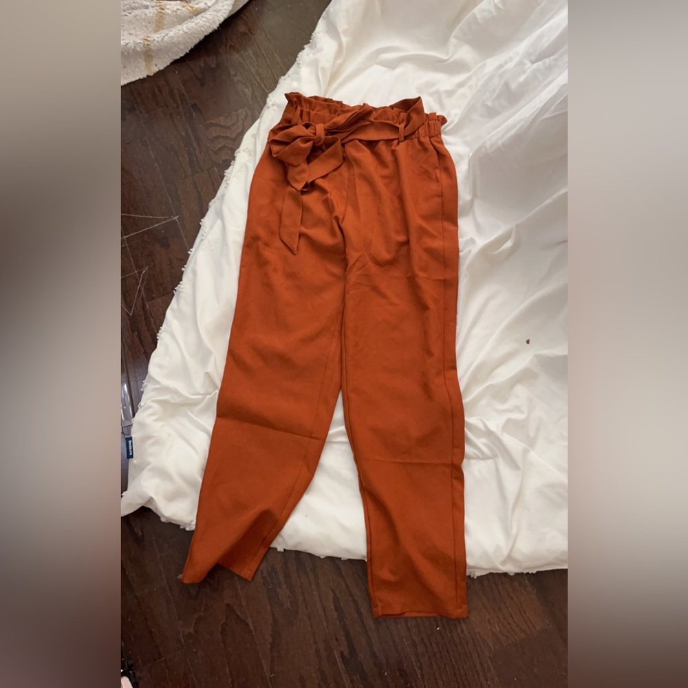 Brown office, styled, lightweight pants, size small